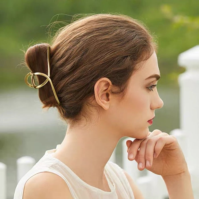 Large metal on sale hair clips