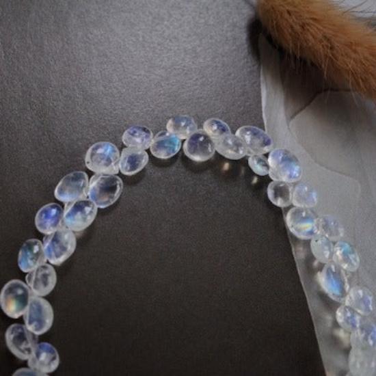 Sri Lanka Moonstone Waterdrop Beads Bracelet