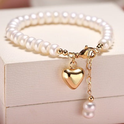 Timeless Fresh Water Pearl Bracelet-For slim arm