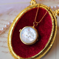 MOP Round Sachet-Openable Locket-Pendant Only