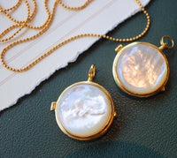 MOP Round Sachet-Openable Locket-Pendant Only