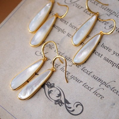 Chunky Minimalist MOP Earrings