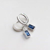  Square Sapphire-look Earring