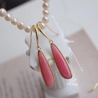 Minimalist Pink Queen Conch Shell Earrings