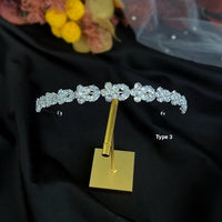 Princess look fancy crystal bridal tiara