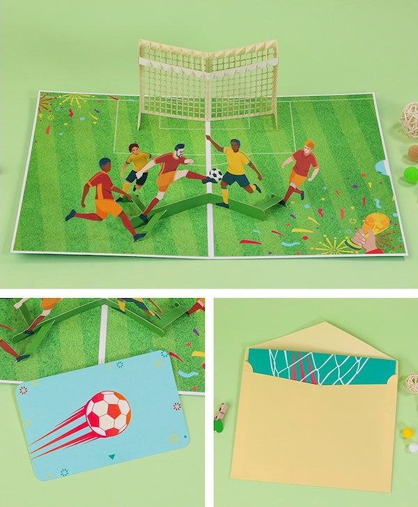 3D Gift Card for Him - Football Gift Card