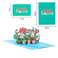 3D Gift Card - Christmas Gift Box Design