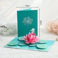 3D Gift Card - Lotus Flower Birthday Gift Card