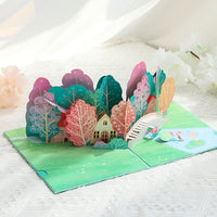 3D Gift Card-Four Seasons Birthday Gift Card