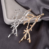 Vintage Look Tree Branch Hair Barrettes