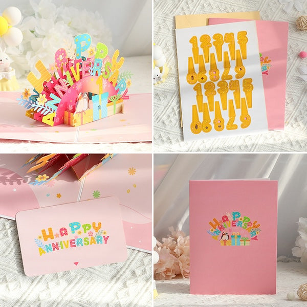 3D Gift Card - Happy Anniversary Card