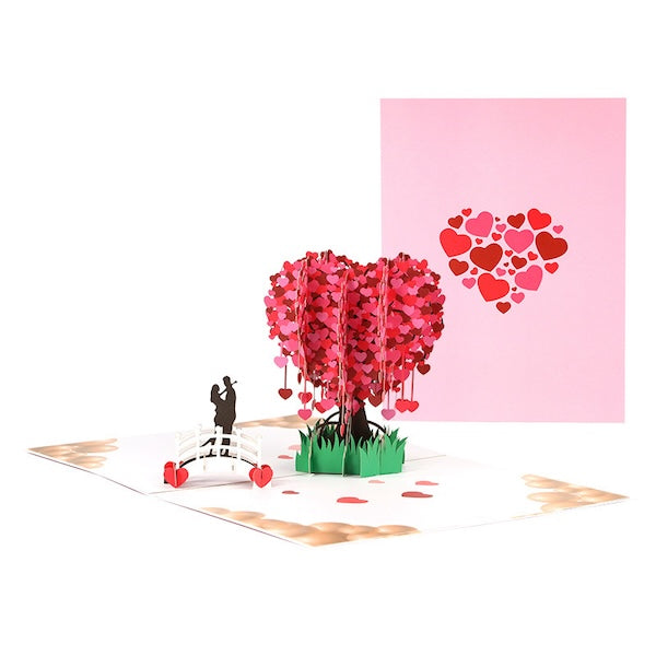 3D Gift Card - Love Tree Valentine's Day Gift Card