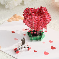 3D Gift Card - Love Tree Valentine's Day Gift Card