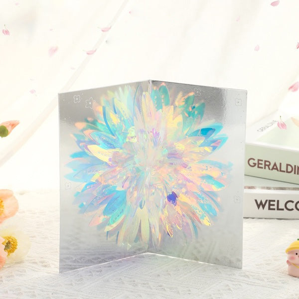 3D Gift Card-Sparkling Flower Gift Card