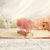 3D Gift Card-Cherry Blossom Romantic Gift Card