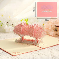 3D Gift Card-Cherry Blossom Romantic Gift Card