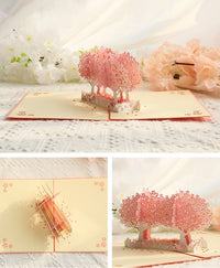 3D Gift Card-Cherry Blossom Romantic Gift Card