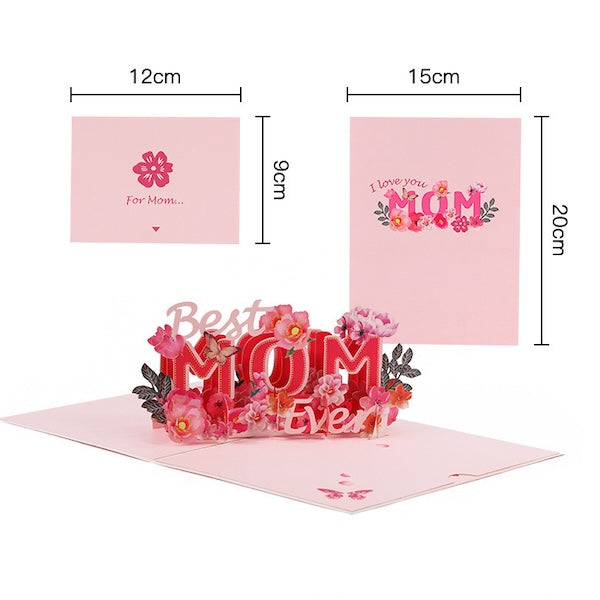 3D Gift Card for Mum-Mother's Day Gift Card