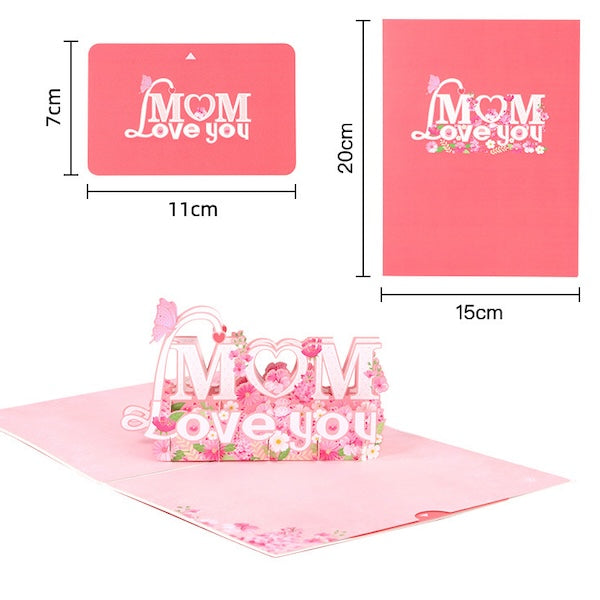 3D Gift Card for Mum-Mother's Day Gift Card