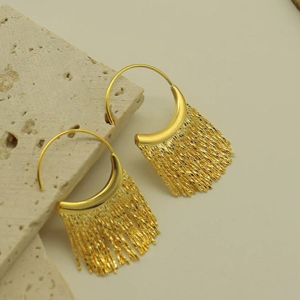 Unique Design Dynamic Tassel Drop Earrings