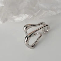 Geometric Double Line Ear Cuff-One piece