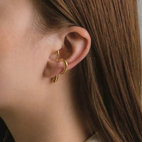 Geometric Line Small Ear Cuff- One Piece