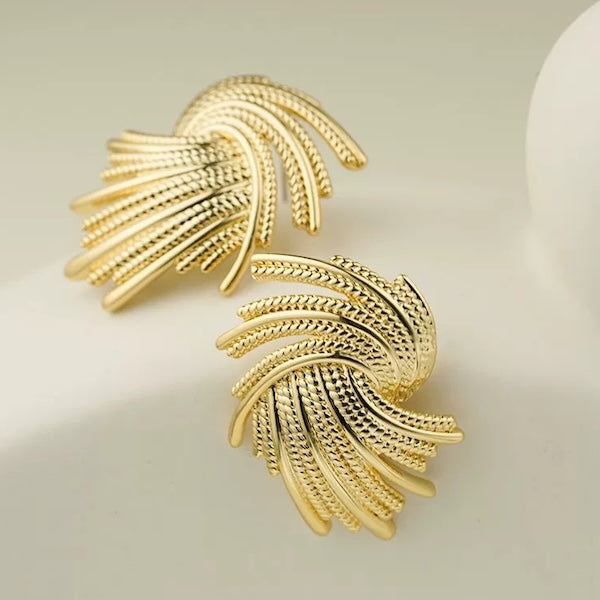 Vintage Style Woven Radiation Earrings