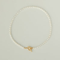 Timeless Pearl Bead Necklace with OT buckle