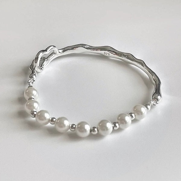 Baroque Pearl Beads Bracelet with Tree Branch