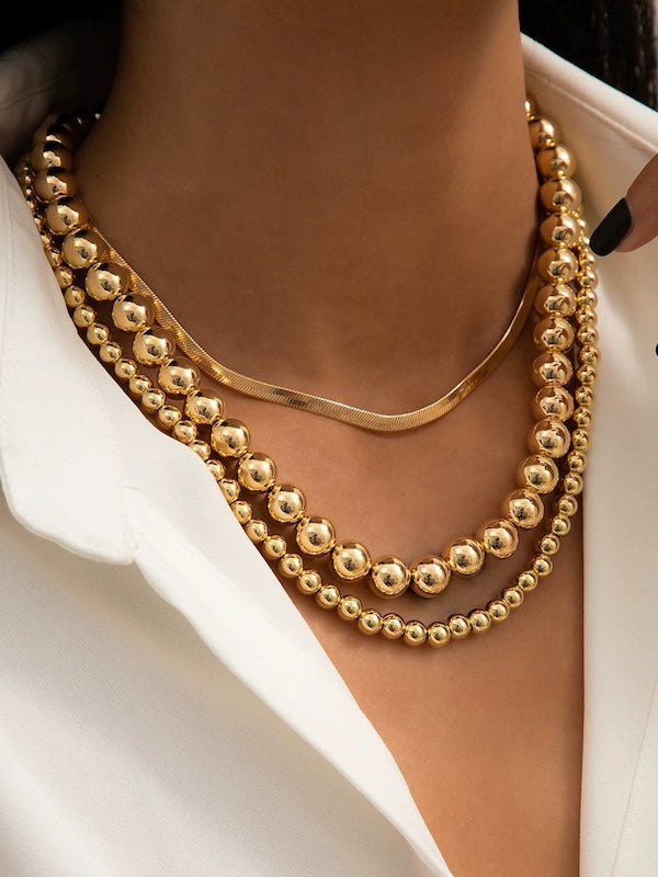 Minimalist Chunky Look Beads Necklace