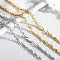 Unisex Foxtail Chain - 2.5mm Width