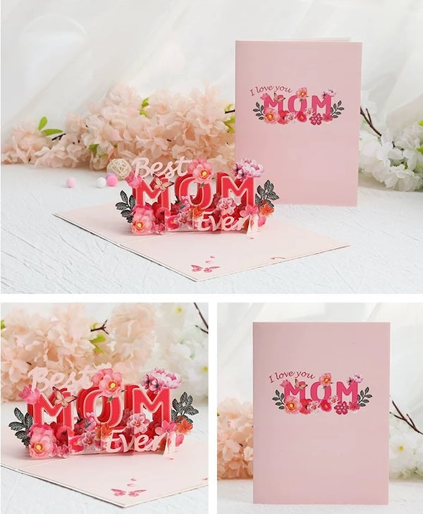 3D Gift Card for Mum-Mother's Day Gift Card