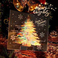 3D Gift Card-Sparkling Christmas Tree Gift Card