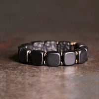 Black Sandal Wood Square Plate Bracelet