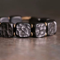 Black Sandal Wood Square Plate Bracelet