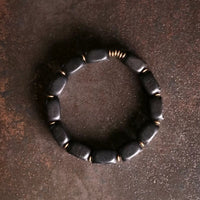 Black Sandal Wood Square Plate Bracelet