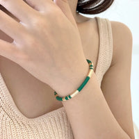 Stackable Enamelled Bangles-White, Black n Green