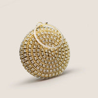 Dazzling Diamond Look Round Clutch