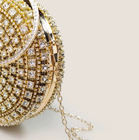 Dazzling Diamond Look Round Clutch