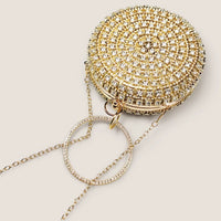 Dazzling Diamond Look Round Clutch