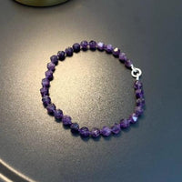 Purple Amethyst Faceted Beads Choker