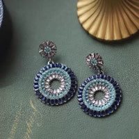 Dazzling Halo Earrings - Luxurious Drop Earrings