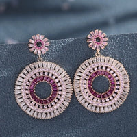 Dazzling Halo Earrings - Luxurious Drop Earrings