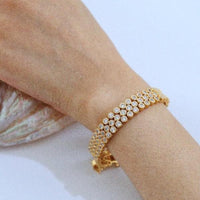 Vintage Style Luxurious Honeycomb Bracelet