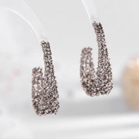 Fancy Dazzling Star Hoop Earrings