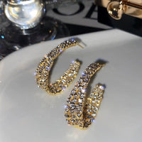 Fancy Dazzling Star Hoop Earrings