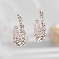 Fancy Dazzling Star Hoop Earrings