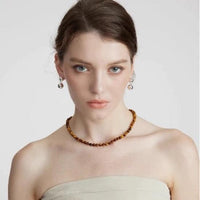 Chic Maillard Tiger-Eye Beads Necklace