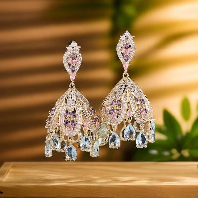 Wind Bell-Inspired French Palace Earrings