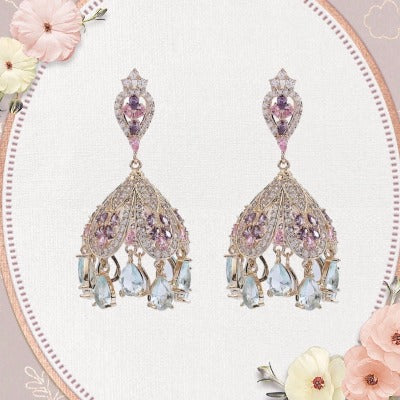 Wind Bell-Inspired French Palace Earrings